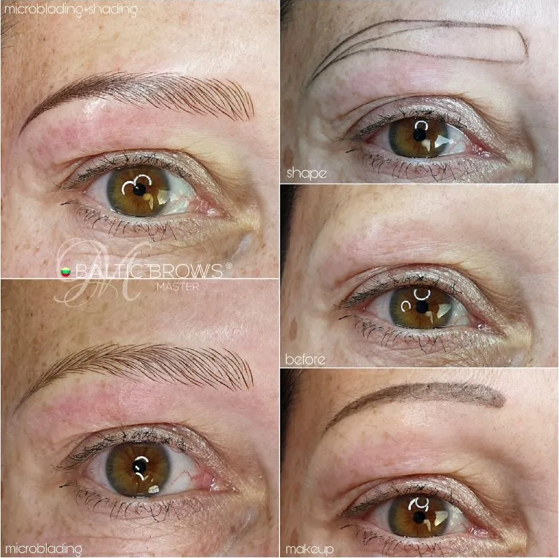 Antakių mikropigmentacija (microblading ir šešėliavimas)