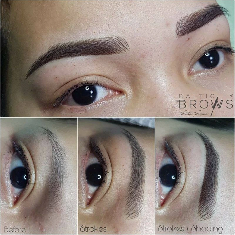 Antakių mikropigmentacija (microblading ir šešėliavimas)