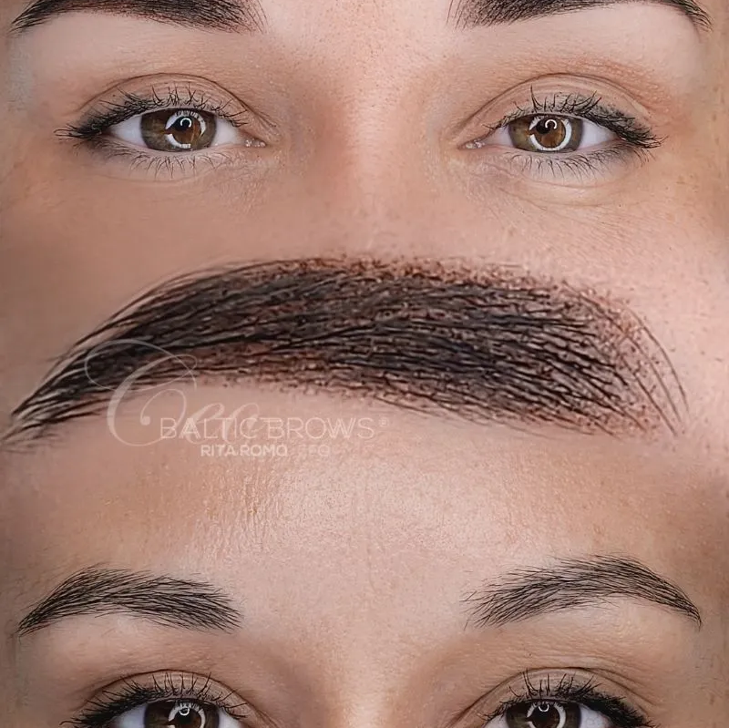 Antakių mikropigmentacija (plaukeliai priekyje ir &scaron;e&scaron;ėliavimas)